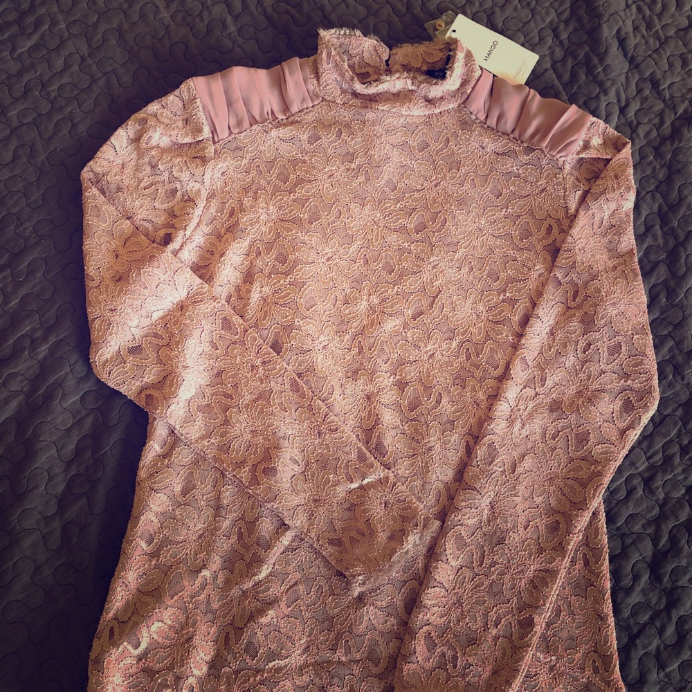 Mango lace top